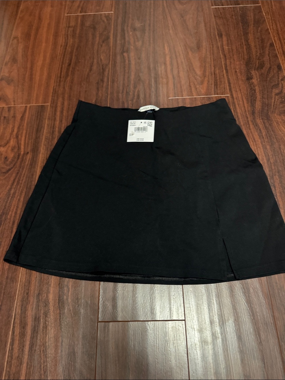 American Eagle Outfitters Black Mini Skirt with Front Slit